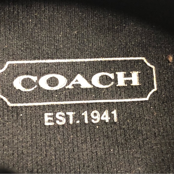 Coach Kinsley lace up black suede with signature canvas gray details - Picture 9 of 10